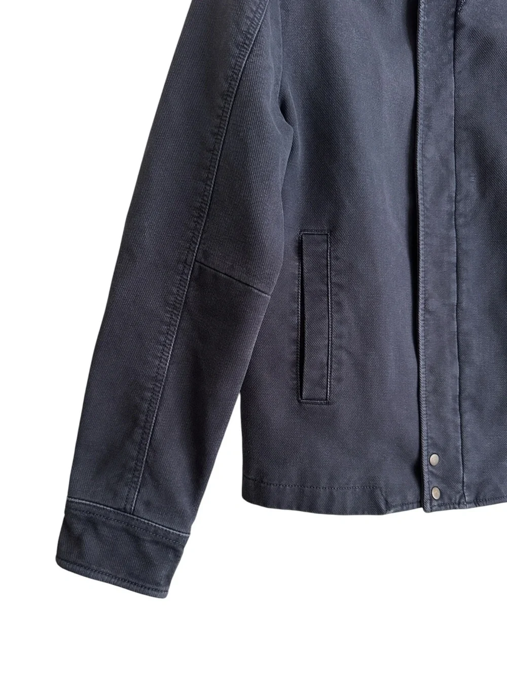 BANANA REPUBLIC Blue Deck Jacket Men’s Navy Cotton Utility Moto Size